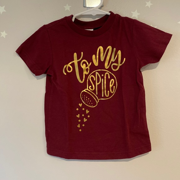 Mommy and me fall matching pumpkin spice shirts small and 2T maroon color - Picture 5 of 13